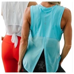 ZYIA Open Panel Split Back Mesh Tank